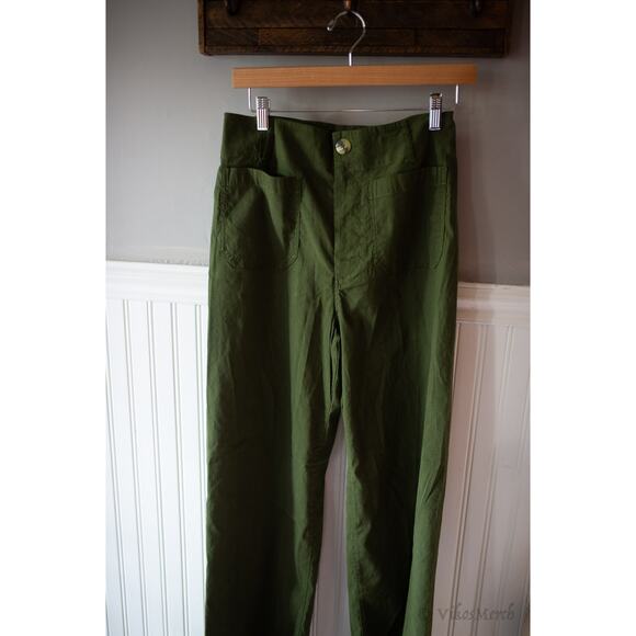 Anthropologie The Colette Cropped Wide-Leg Pants by Maeve 29 - Picture 4 of 6